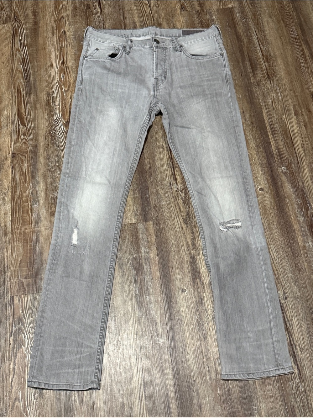 All Saints Chika Cigarette Jeans Men's 32 Button Fly Low Rise Designer Denim